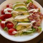 BLT salad with avocado